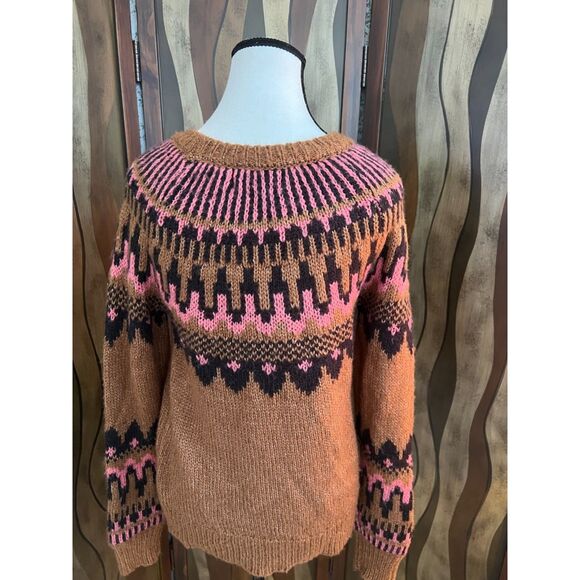 NWT Knox Rose fair Isle crewneck sweater. Size XS. - Picture 2 of 7